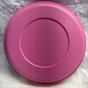 Tupperware 1709 Pink Round Replacement Lid Only Fits Divided Serving Tray 1708